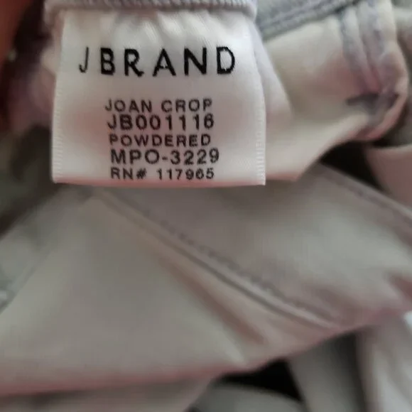 NWOT J Brand Joan Crop High Rise Jeans Powdered Wide Leg Size 27 - Picture 8 of 8